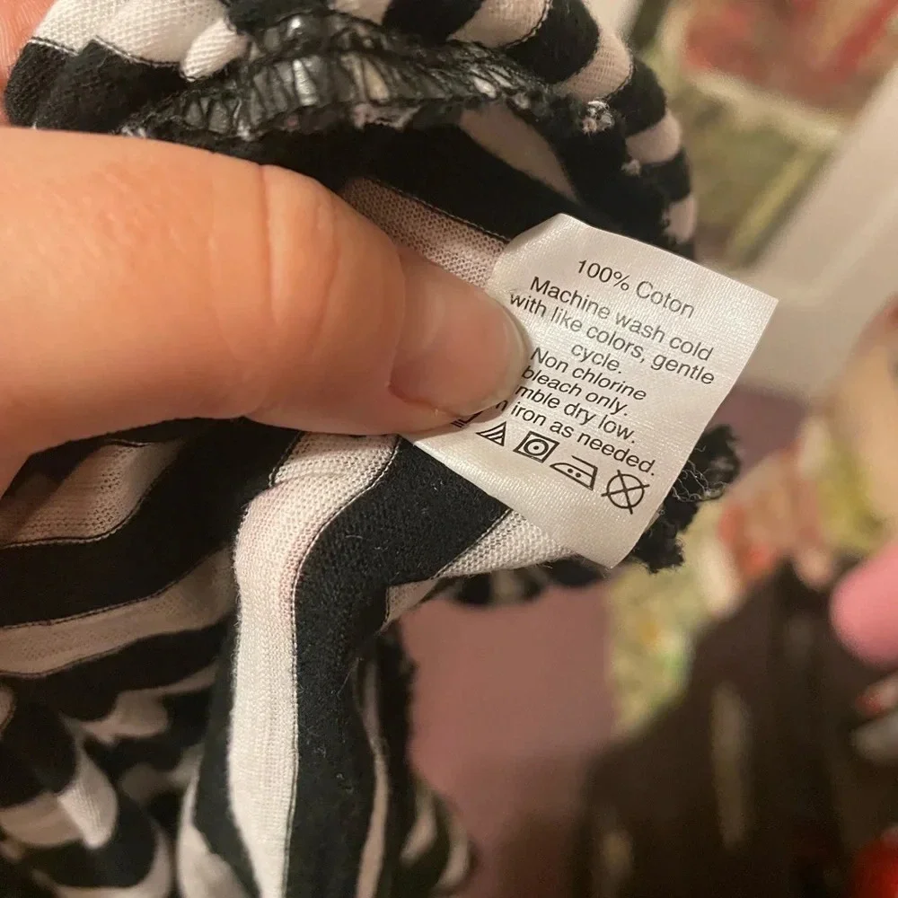 J.CREW STRIPED RUFFLE LONG SLEEVE SHIRT
